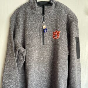 Antigua Men's Auburn Tigers Grey Fortune Pullover Jacket
